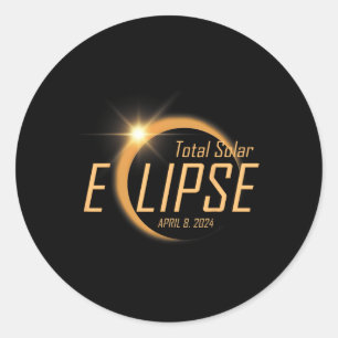 Adesivo Eclipse Solar Total abril 8 2024 Astronom Totality