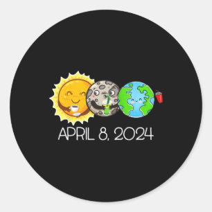 Adesivo Eclipse Solar Total Abril 8 De Abril De 2024 Astro