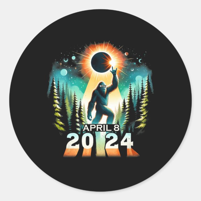Adesivo Eclipse Solar Total Abril 8 Eclipse Solar 2024 Tot (Frente)