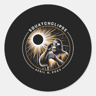Adesivo Eclipse Solar Total Bigfoot Sasquatc