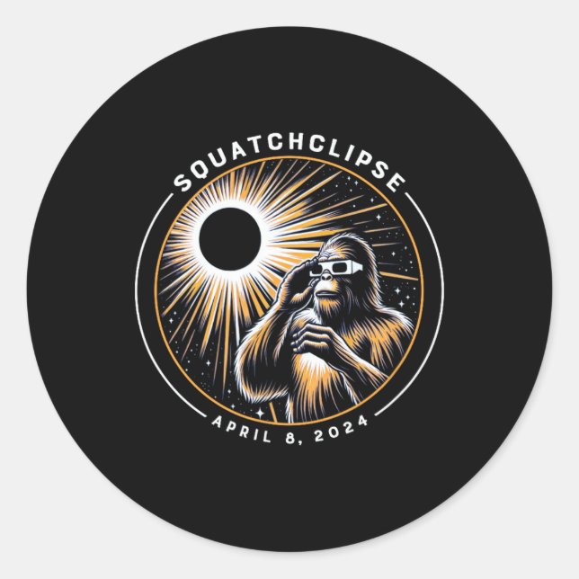 Adesivo Eclipse Solar Total Bigfoot Sasquatc (Frente)
