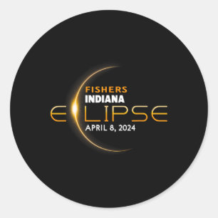 Adesivo Eclipse Solar Total de Indiana 2024
