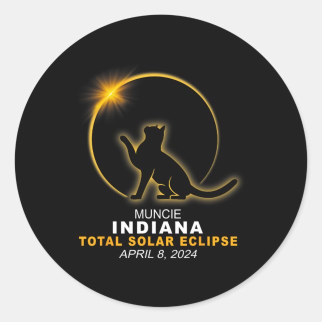 Adesivo Eclipse Solar Total do Conselho 2024 (Frente)