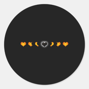 Adesivo Eclipse Solar Total (do Coração)