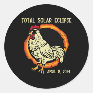 Adesivo Eclipse Solar Total do Galo 2024 Abril 8 Mulheres