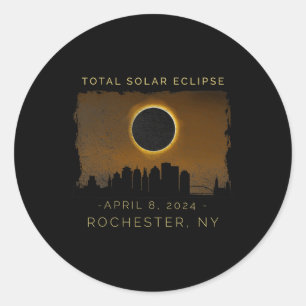 Adesivo Eclipse Solar Total Em Rochester New York Vintage