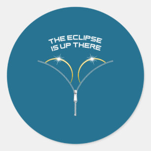 Adesivo Eclipse Solar Total Lá em Cima