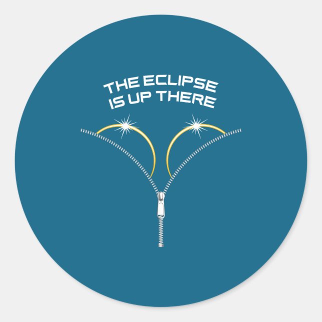 Adesivo Eclipse Solar Total Lá em Cima (Frente)
