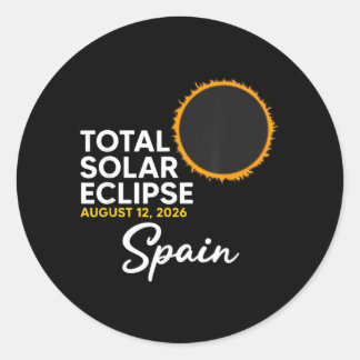 Adesivo Eclipse Solar Total na Espanha em 12 de agosto de
