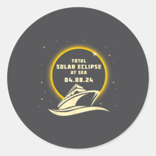 Adesivo Eclipse Solar Total no Mar Correspondente