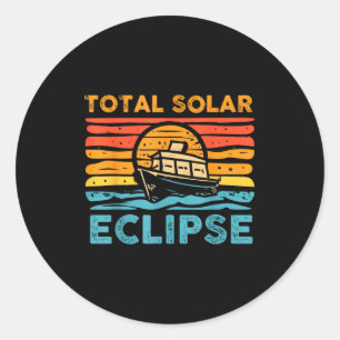 Adesivo Eclipse Solar Total Retro Eclipse