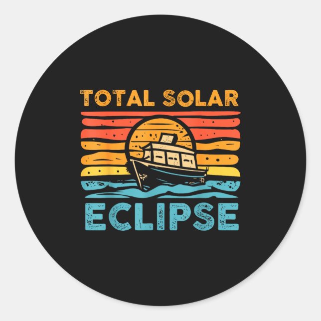 Adesivo Eclipse Solar Total Retro Eclipse (Frente)