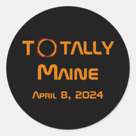 Adesivo Eclipse Solar Totalmente Maine 2024