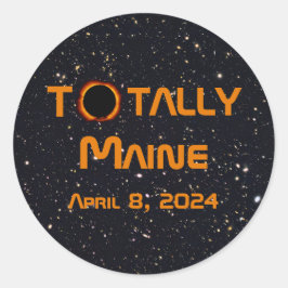 Adesivo Eclipse Solar Totalmente Maine 2024