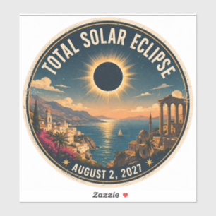 Adesivo Eclipse Total do Sol 2027 