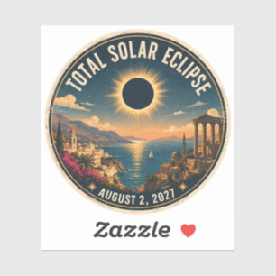Adesivo Eclipse Total do Sol 2027