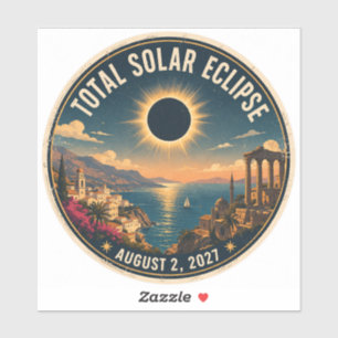 Adesivo Eclipse Total do Sol 2027