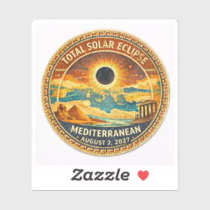 Adesivo Eclipse Total do Sol Mosaic 2027