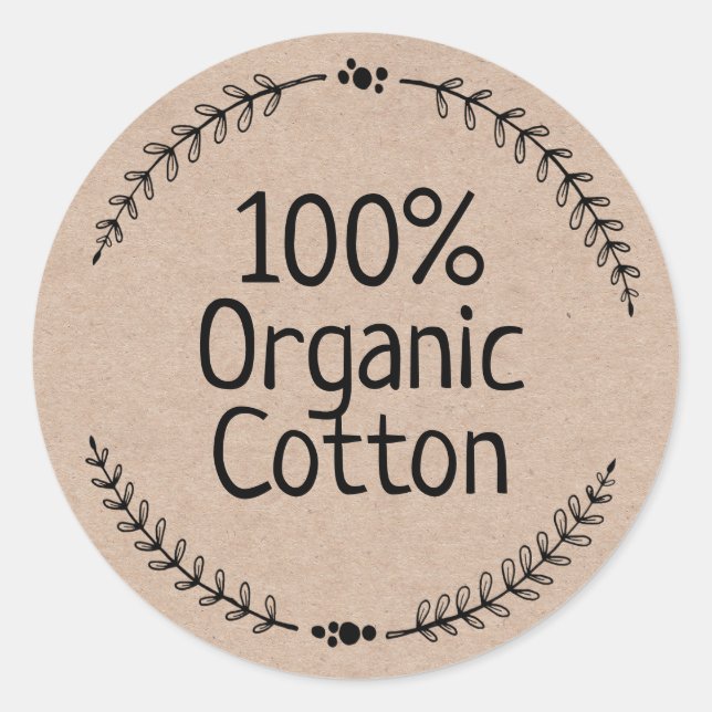 Adesivo Eco Friendly Kraft 100% Algodão (Frente)