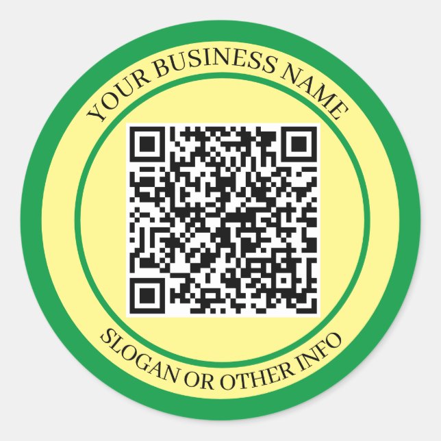 Adesivo EcoBoost Business: Vinheta de código QR (Frente)