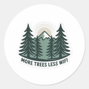 Adesivo Ecológico Mais Árvores Menos WiFi