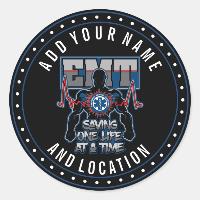 Adesivo Economia de EMT ao vivo de cada vez (Frente)