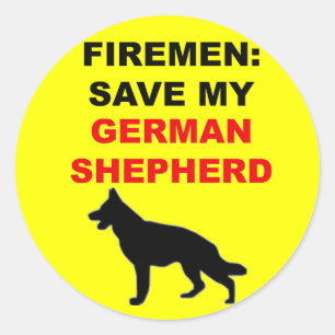 Adesivo Economias do bombeiro meu german shepherd