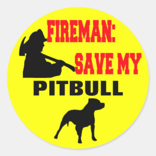 Adesivo Economias do bombeiro meu Pitbull