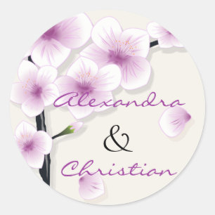 Adesivo Economias do casamento da flor do primavera o