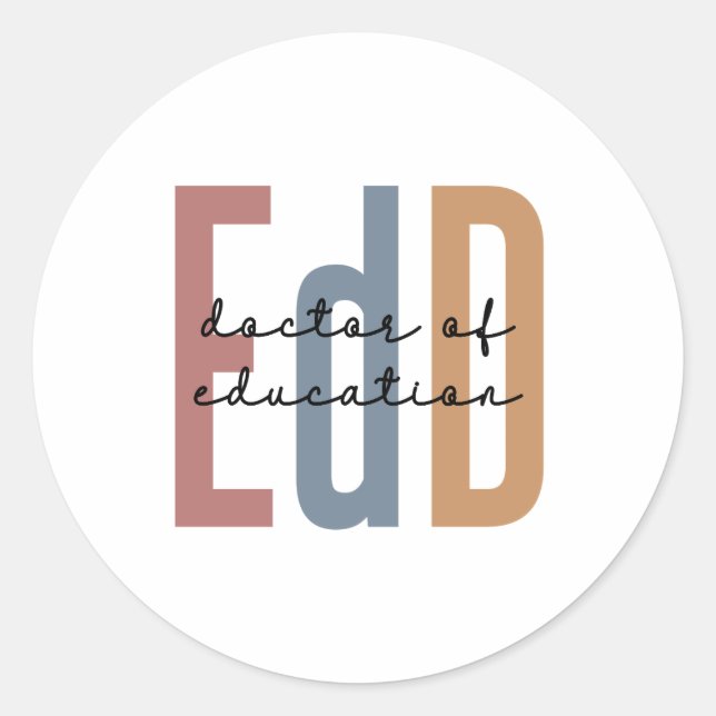 Adesivo EdD Doutorado Em Educação (Frente)