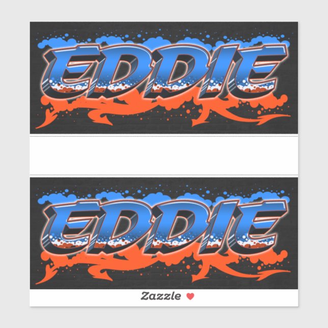 Adesivo Eddie Vorname Name Graffiti Aufkleber Sticker (Folha)