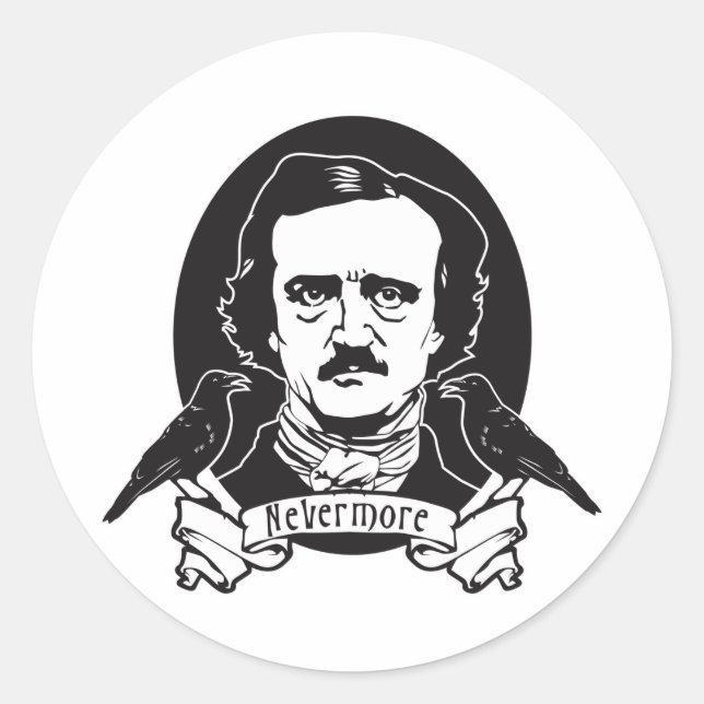 Adesivo Edgar Allan Poe (Frente)