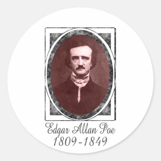 Adesivo Edgar Allan Poe (Frente)