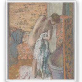 Adesivo Edgar Degas - Après le bain (Essuyant de Femme)