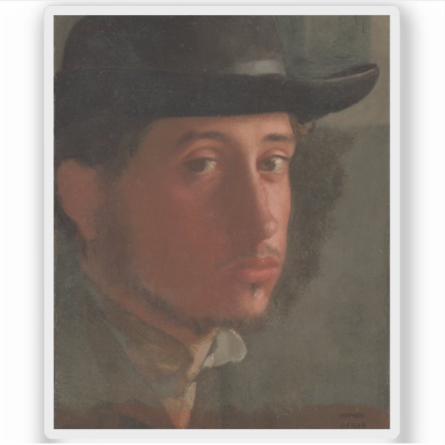 Adesivo Edgar Degas - Autorretrato (Frente)