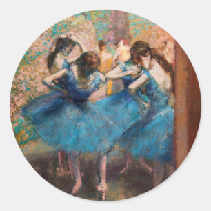 Adesivo Edgar Degas - Dançarinos em azul