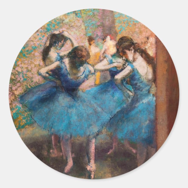 Adesivo Edgar Degas - Dançarinos em azul (Frente)