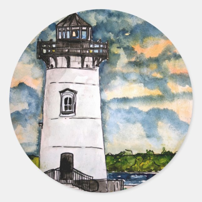 Adesivo Edgartown Lighthouse Marthas Vineyard Sticker (Frente)