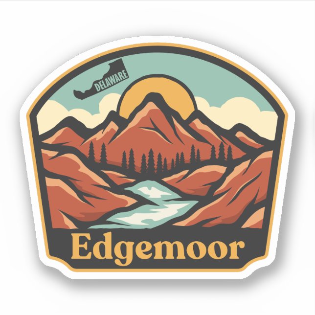 Adesivo Edgemoor, Delaware  (Frente)