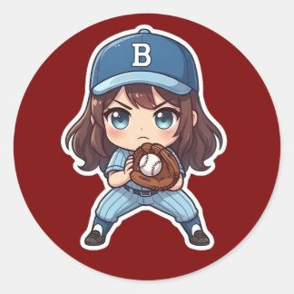 Adesivo Edição Chibi Baseball - Posição de Prontidão