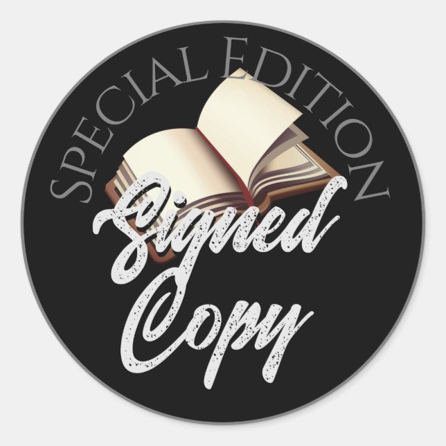Adesivo Edição Especial - Cópia Assinada - Preto (Frente)