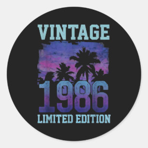 Adesivo Edição Limitada de 1986 Aniversário de 40 anos 40