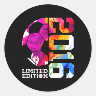 Adesivo Edição Limitada de Futebol de Aniversário de 10 an