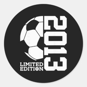 Adesivo Edição Limitada de Futebol de Aniversário de 12 an