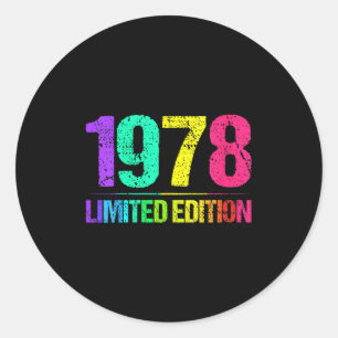 Adesivo Edição Limitada Vintage Feminina 1978 78s Retro Vi