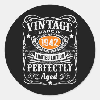 Adesivo Edição Vintage 1942 Lied 85 Anos Presentes 85º