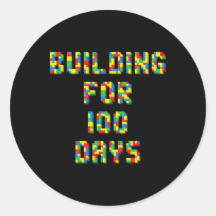 Adesivo Edifício Por 100 Dias Feliz 100º Dia Da Escola Ki
