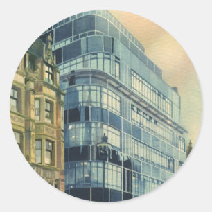 Adesivo Edifício Vintage Daily Express na Fleet Street