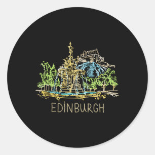 Adesivo Edinburgh City Scotland Uk For