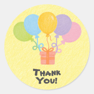 Adesivo Editable Crayon Style – Balloon Bash Birthday